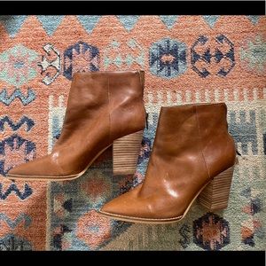 Lucky Brand Tan Leather Booties
